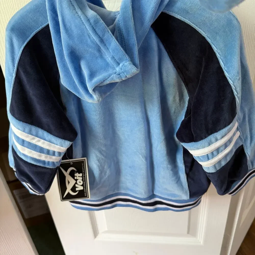 NWt Voit kids 18 mo Hoodie tracksuit warm-ups zip front top elastic waist pants